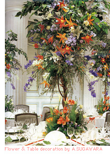 photo:Flower&Table decoration by A.SUGAWARA